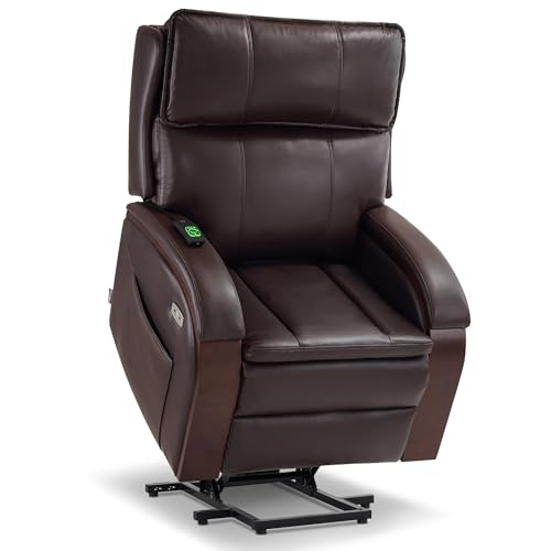 Power Lift Recliner Chair Sofa with Massage and Heat Faux Leather T911424