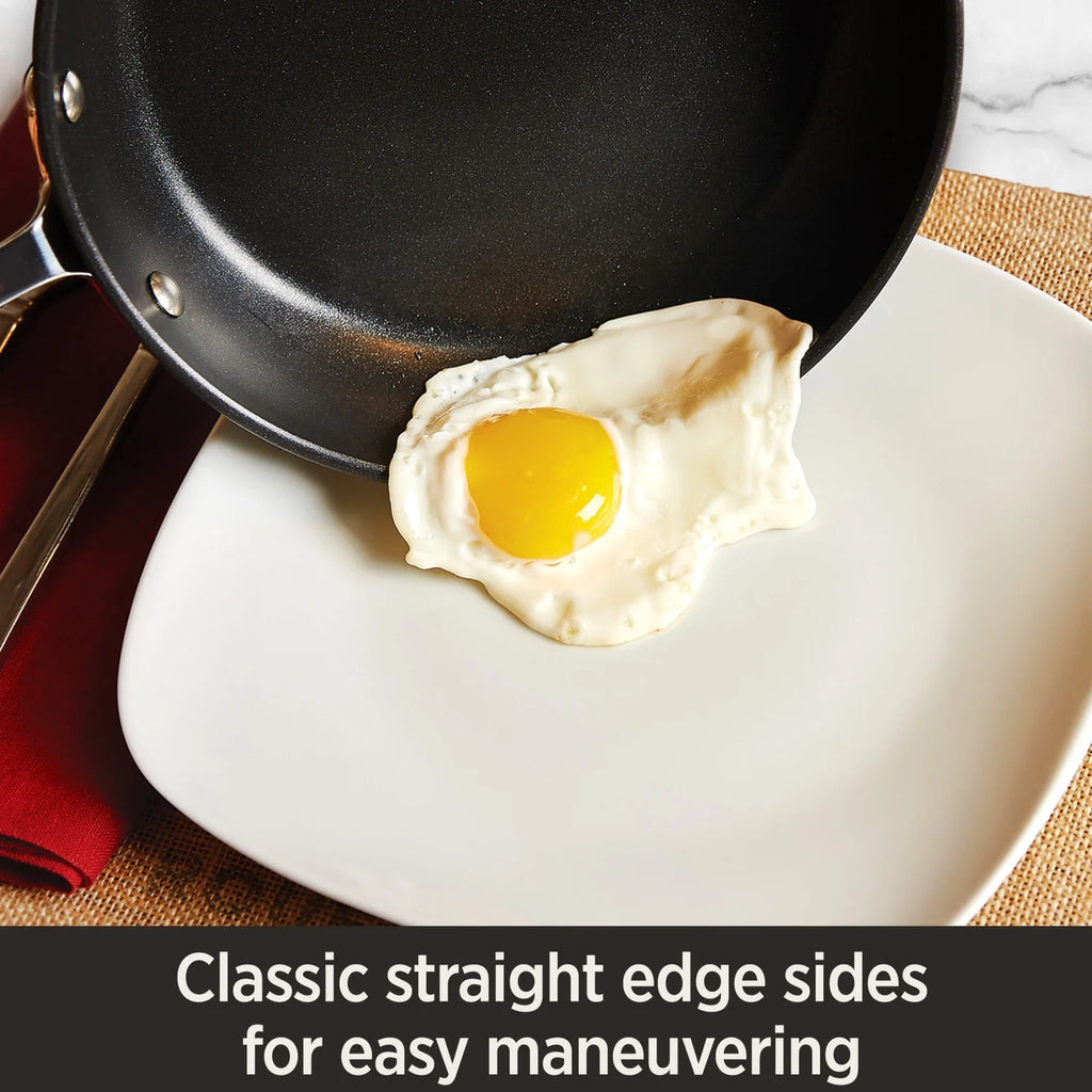 2 Piece Nonstick Hard Anodized Fry Pan Set, 10 & 12 inch E359562
