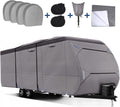 Waterproof 500D Travel Trailer Cover with 4 Tire Covers I752