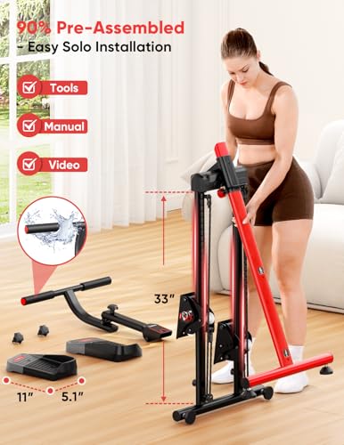 Adjustable Stair Stepper with 3 Workout Modes and Oversized Pedal Z11179