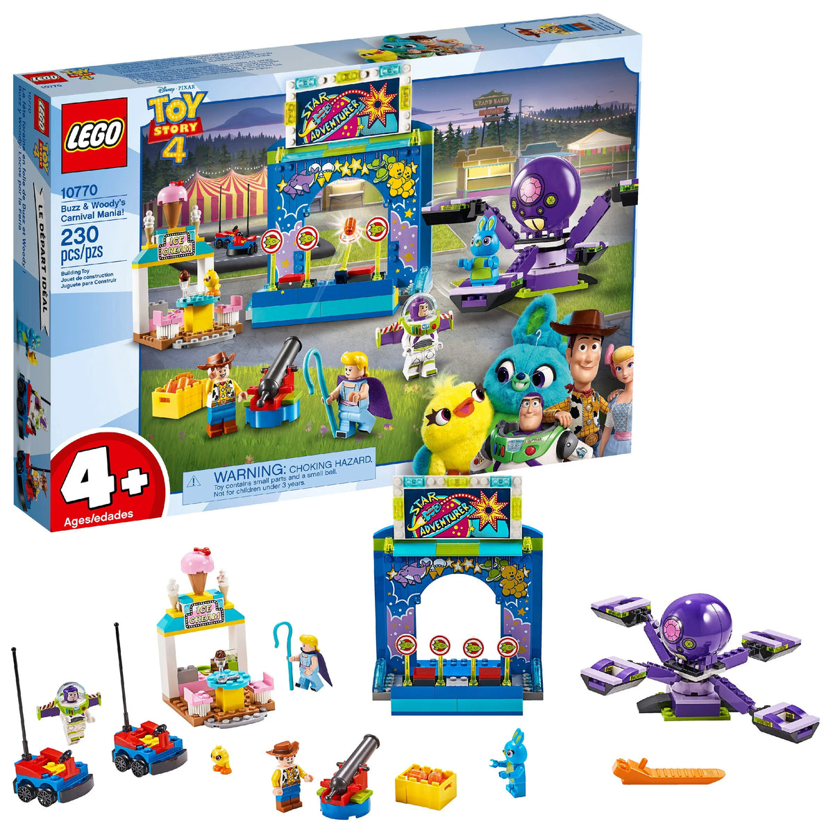 LEGO Disney Pixar's Toy Story 4 Buzz & Woody's Carnival Mania 10770 T74271