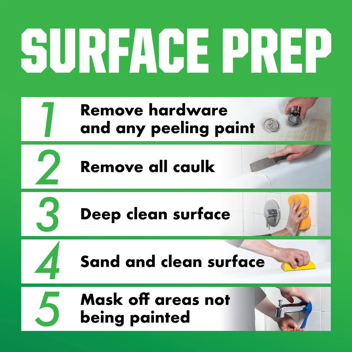 White Tub and Tile Refinishing Kit E339