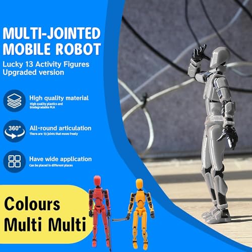 6 Pack 3D Printed Multi-Jointed Movable Action Figure T20749