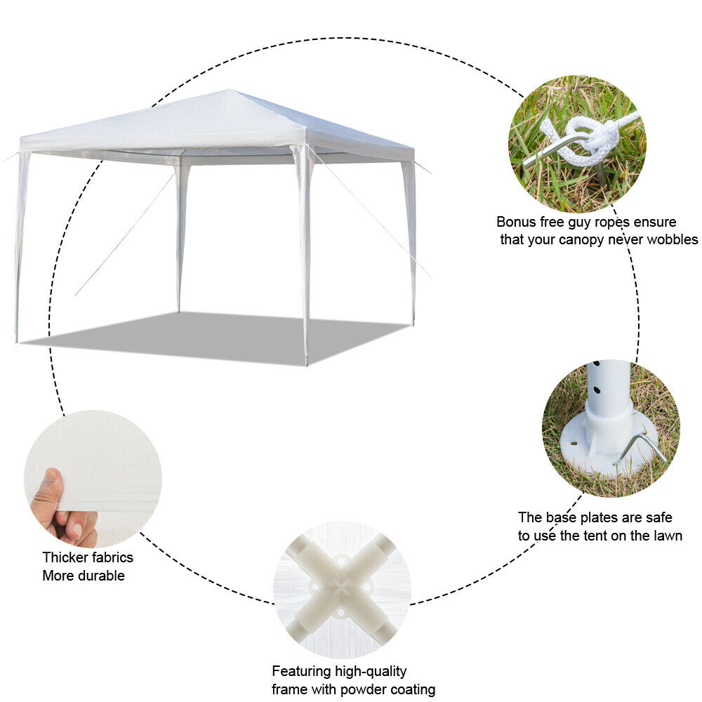 10'x10' Waterproof White Tent F10249