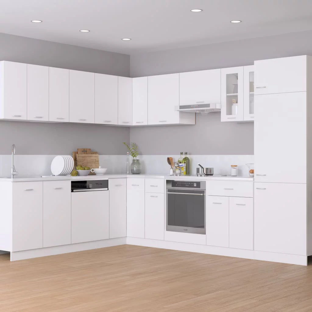 White Engineered Wood Hanging Cabinet R354034