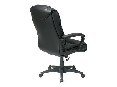 Black Leather Executive Swivel Chair G7355