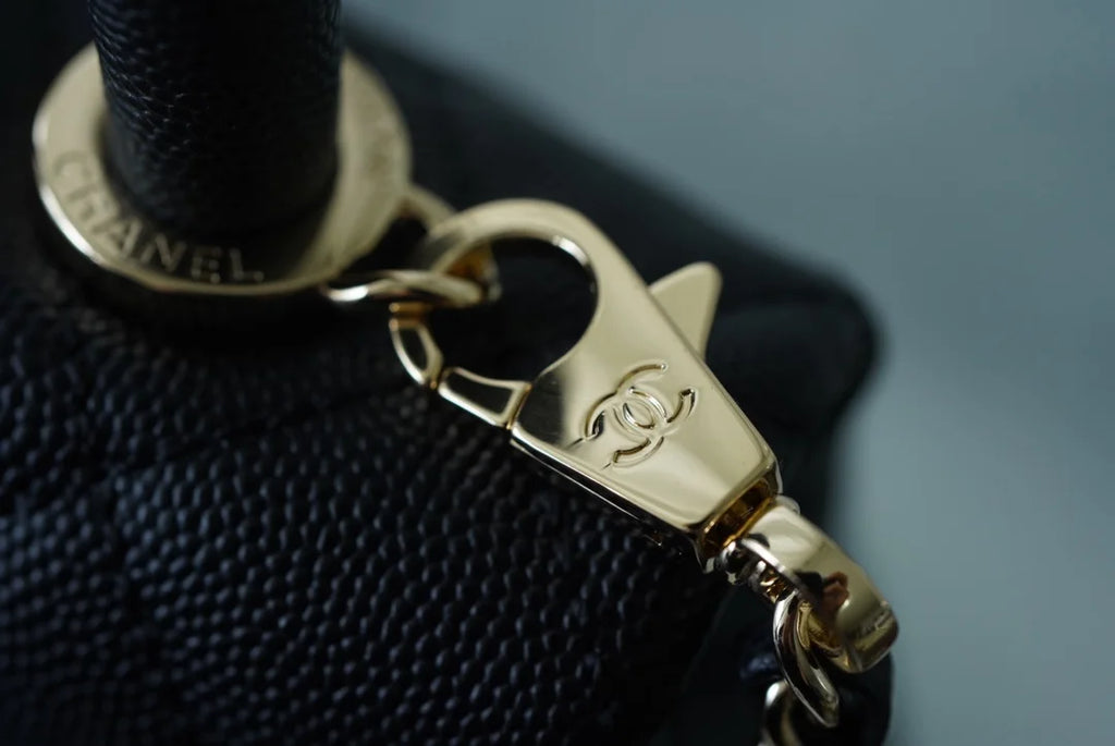 Black Top Handle Flap Bag A6680