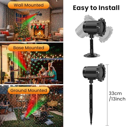Waterproof Christmas Laser Lights Outdoor with Remote S7183