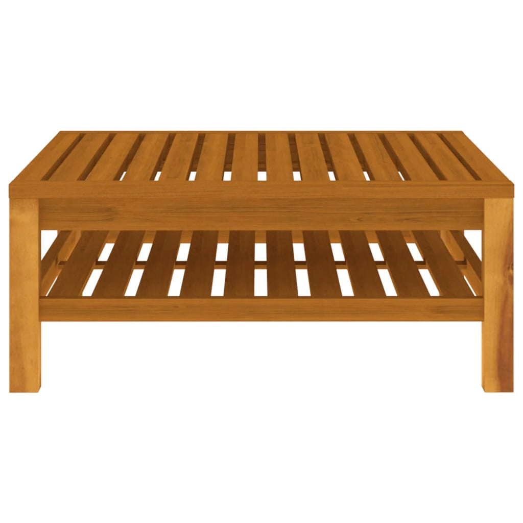 Acacia Wood Coffee Table with Storage Shelf S836