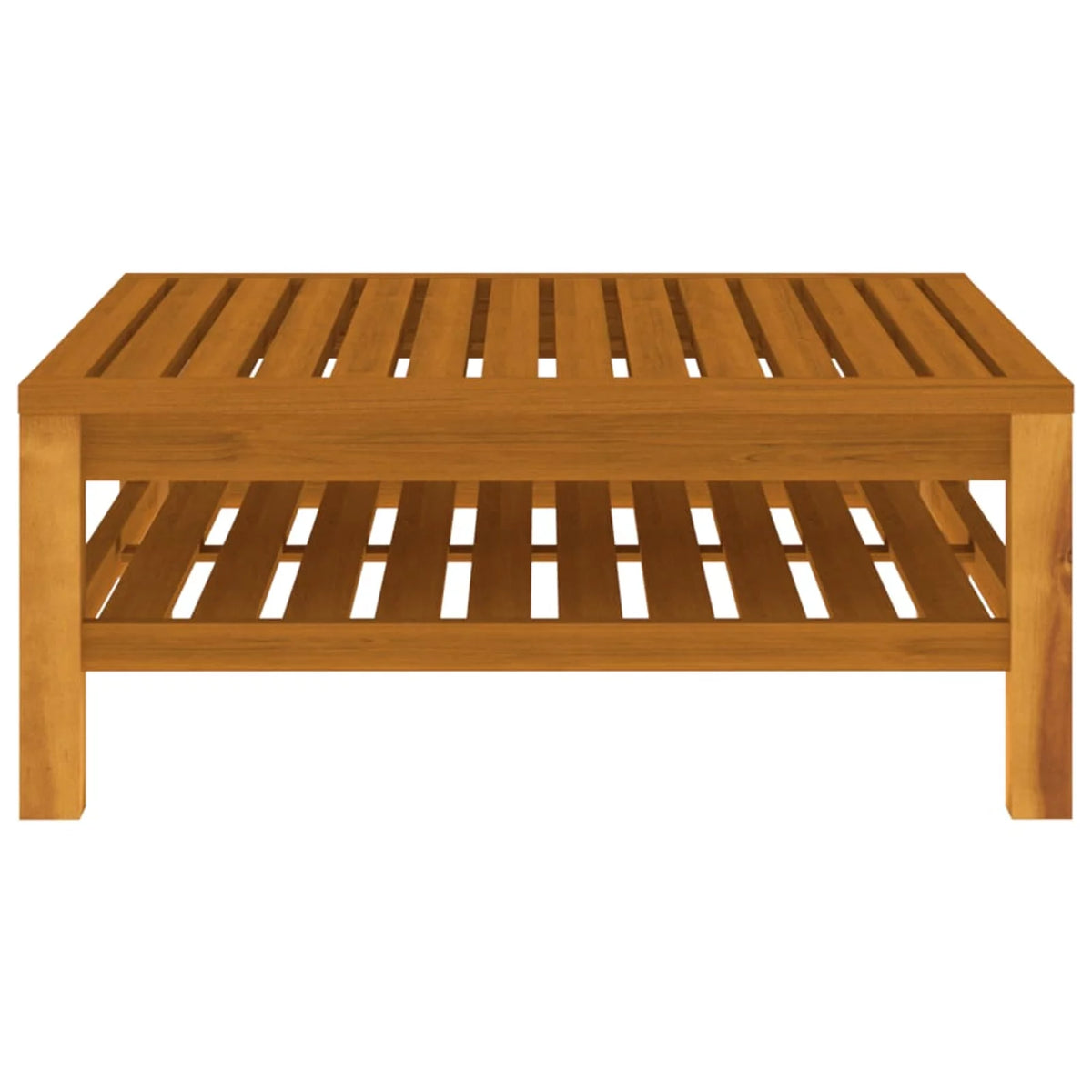 Acacia Wood Coffee Table with Storage Shelf S836