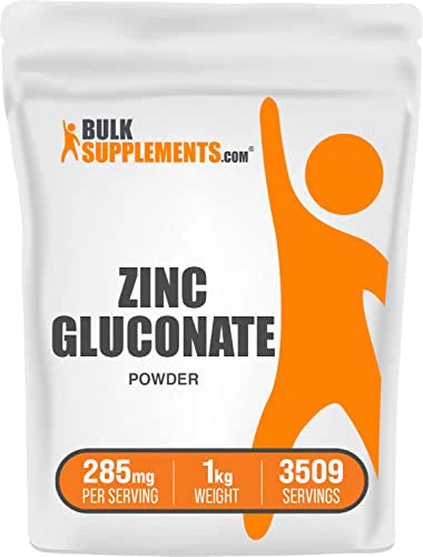 Zinc Gluconate Powder 40mg Gluten Free 1kg C82426