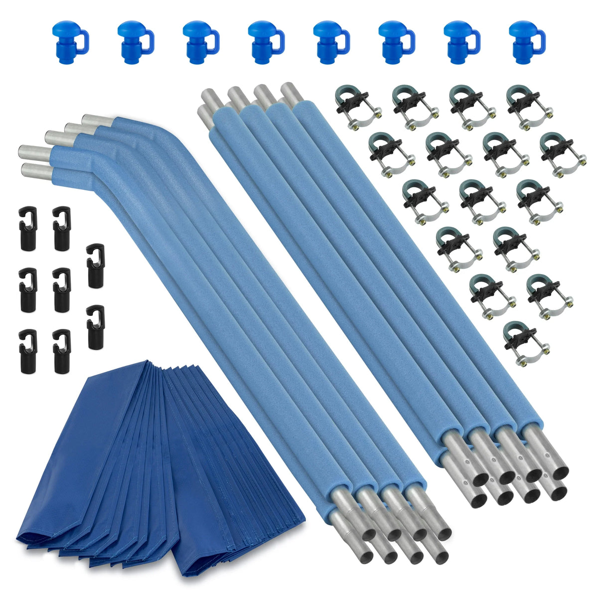 8 Curved Trampoline Safety Enclosure Poles E490