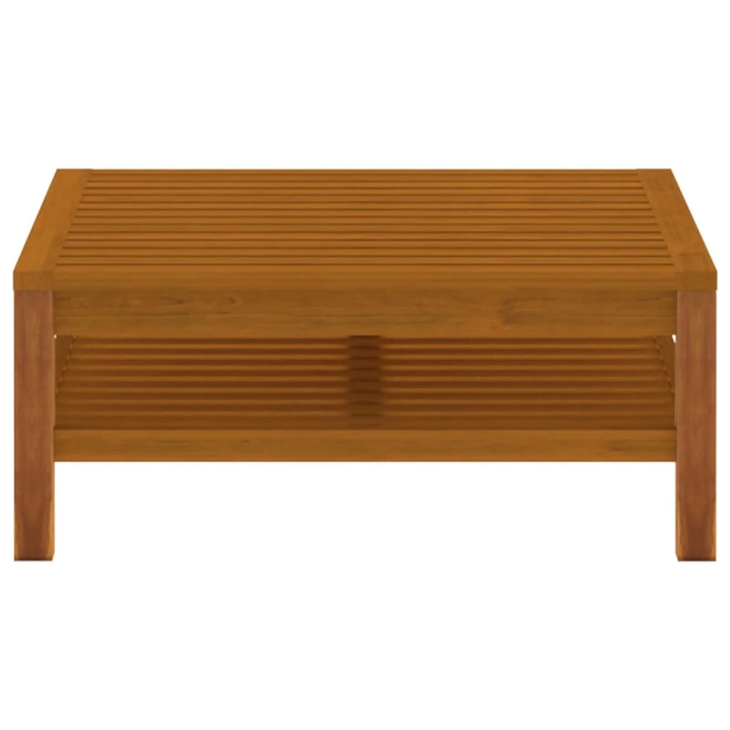 Acacia Wood Coffee Table with Storage Shelf S836