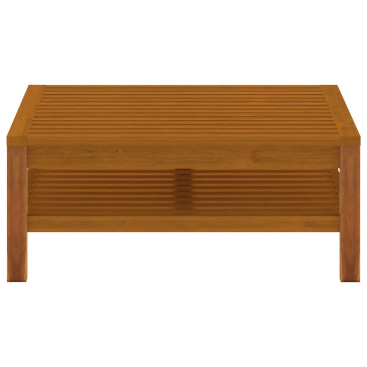Acacia Wood Coffee Table with Storage Shelf S836