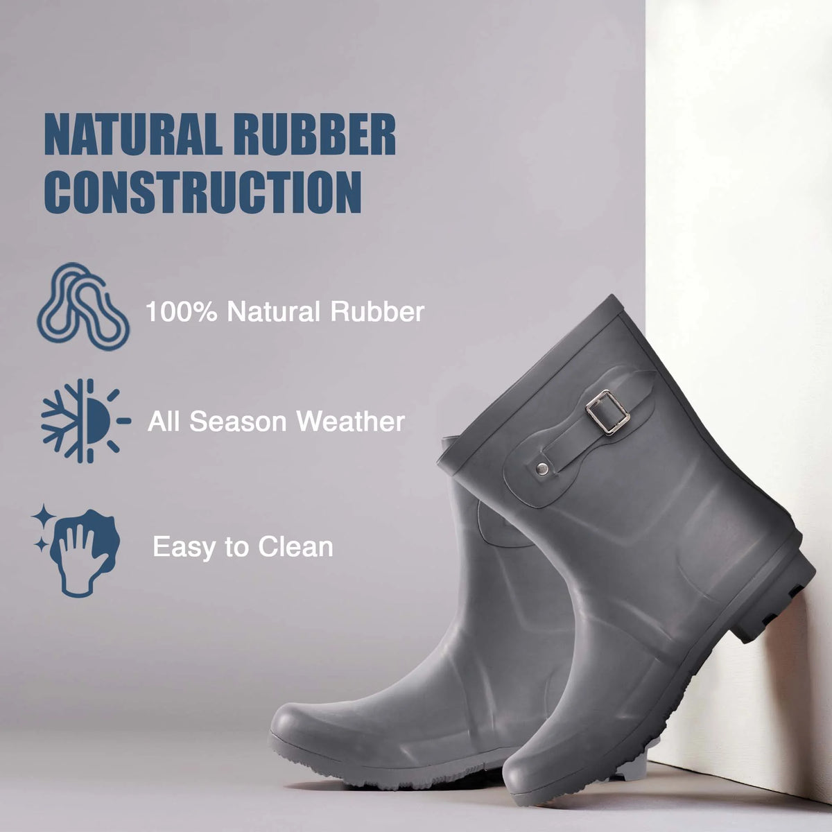 Womens Chelsea Rain Boots Size 11 N363
