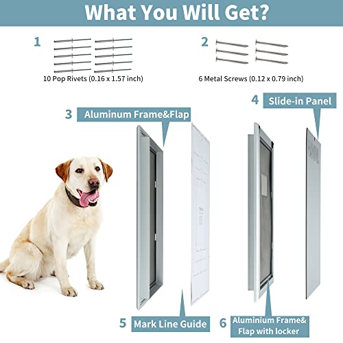 Heavy Duty Aluminum Insulated Dog Door V646840