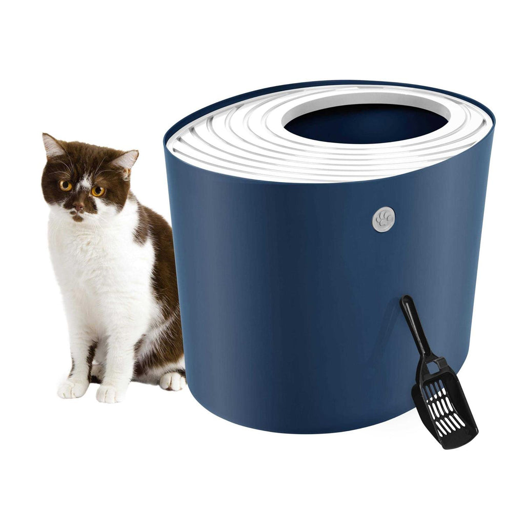 Top Entry Cat Litter Box with Scoop J661368