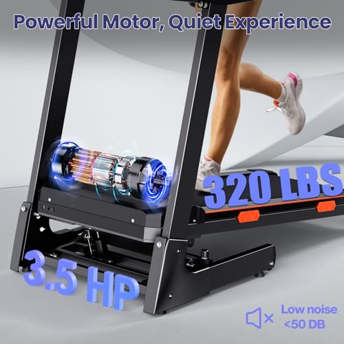 15% Auto Incline Folding Treadmill with Wide Belt, 320 lb Capacity R4292