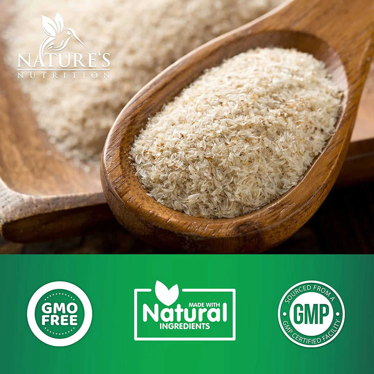 180 Capsules Psyllium Husk 1450mg Soluble Fiber Supplement M97384