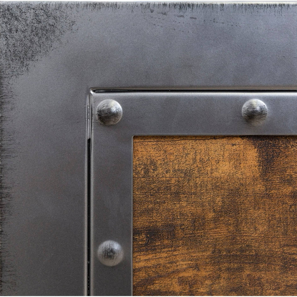 Queen Metal and Wood Headboard F14996