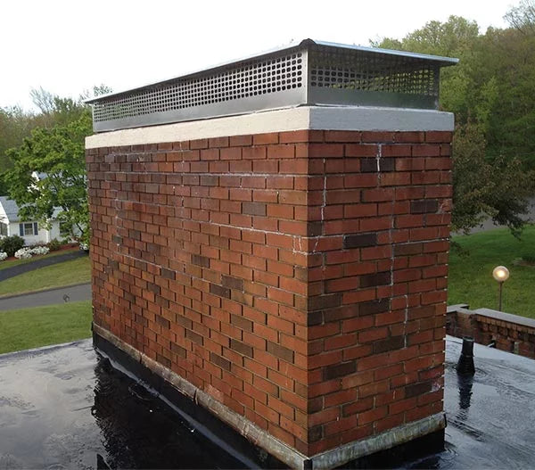 9-Inch x 41-Inch Multi Flue Crown Mount Chimney Cap Stainless Steel H59198