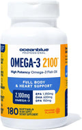 180 ct Triple Strength Fish Oil Supplement with EPA DHA DPA X624310
