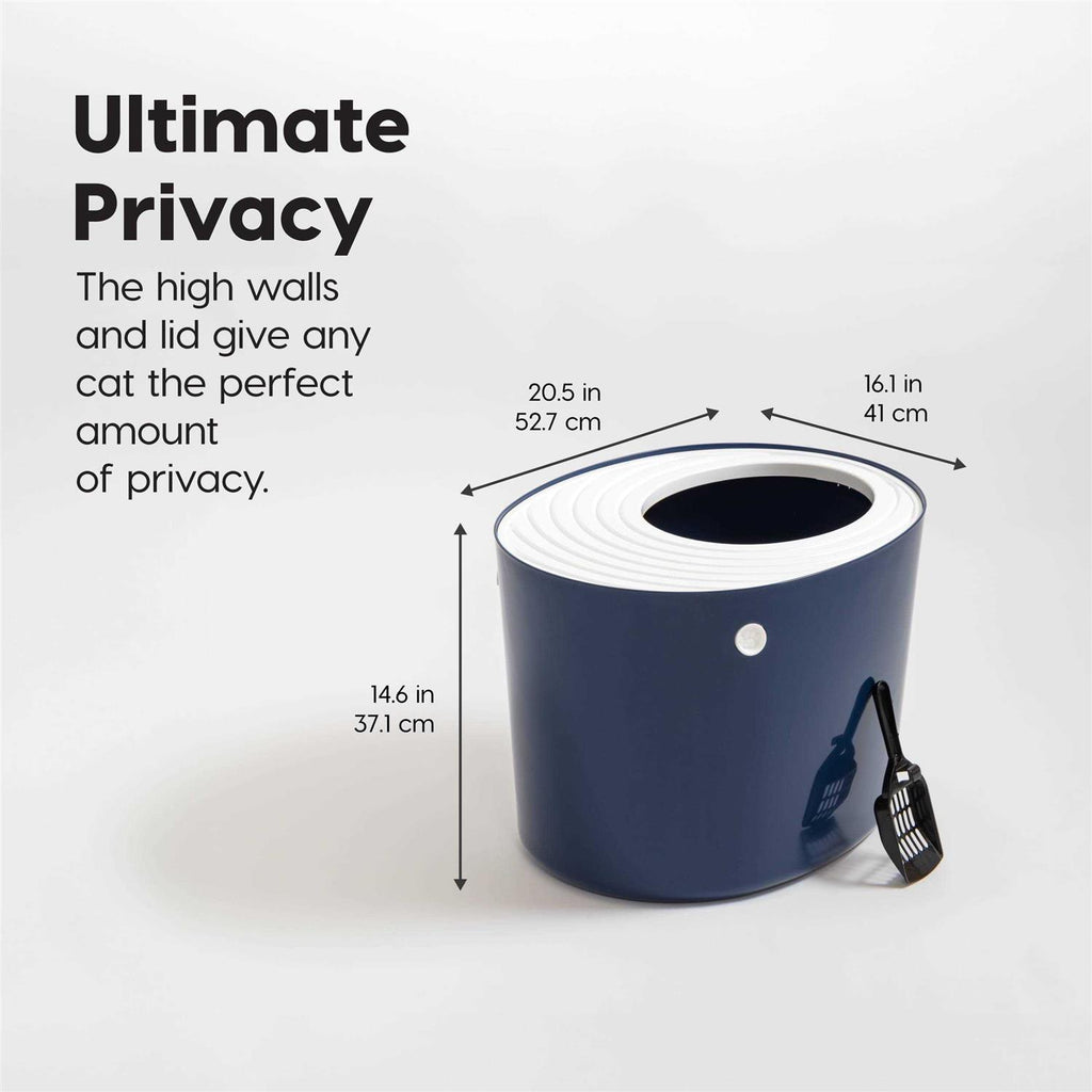 Top Entry Cat Litter Box with Scoop J661368