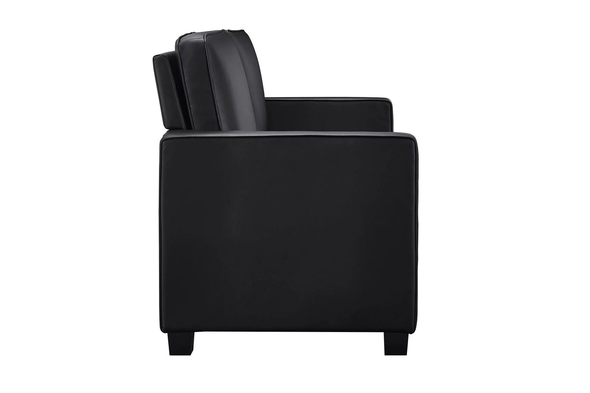 Black Faux Leather Queen Sofa Sleeper H6815