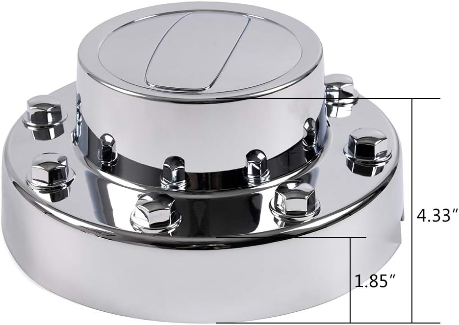 Chrome Rear Wheel Center Caps W322