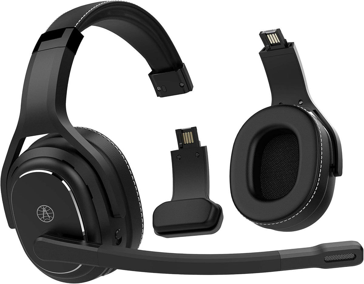 2-in-1 Wireless Headset with Noise Cancellation O528