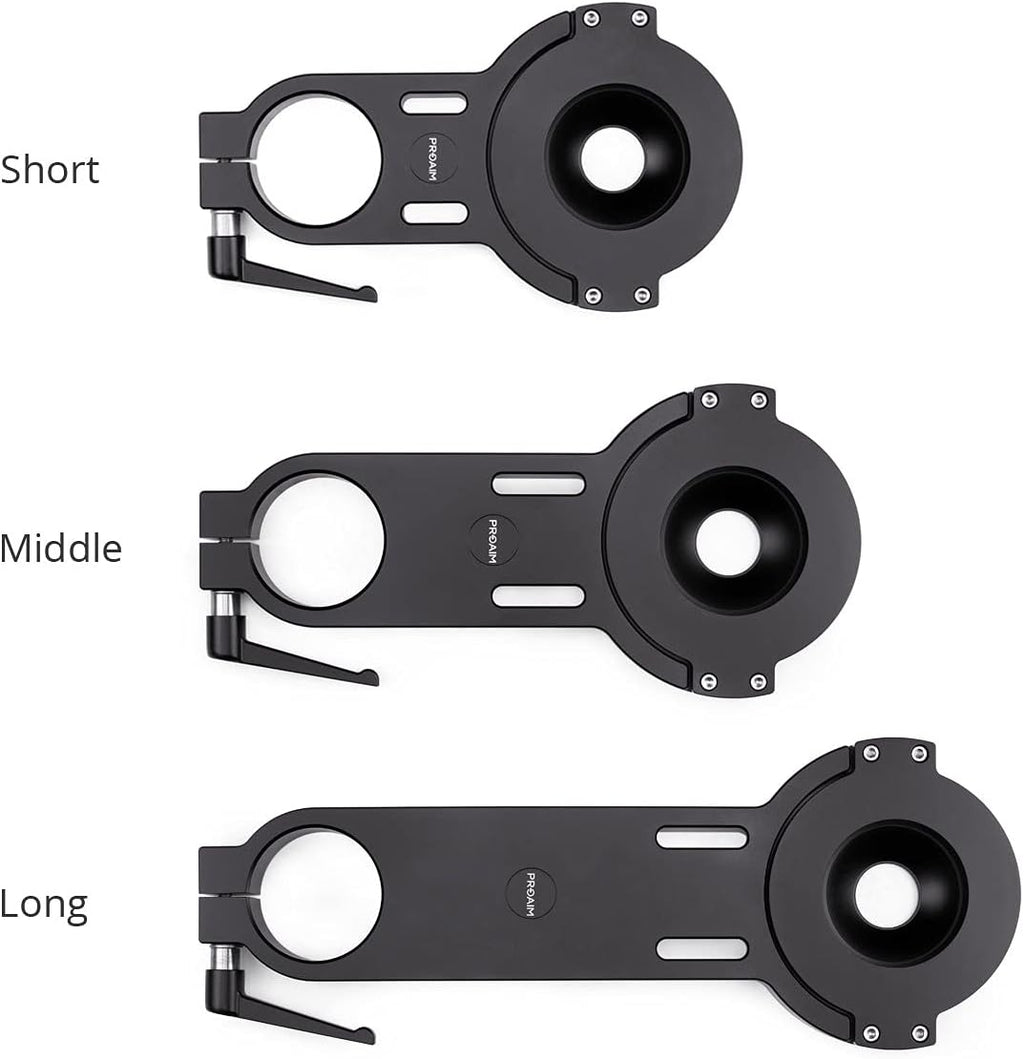 Offset Bowl Adapter Bracket 100mm Long Euro/Elemac Mount Aluminum Q68178