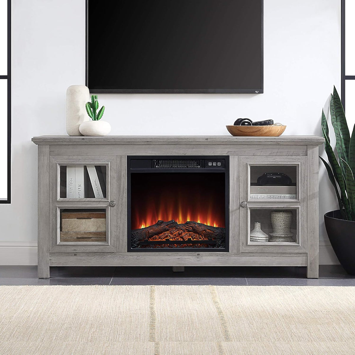 Electric Fireplace TV Stand for TVs up to 55 Inch B6145