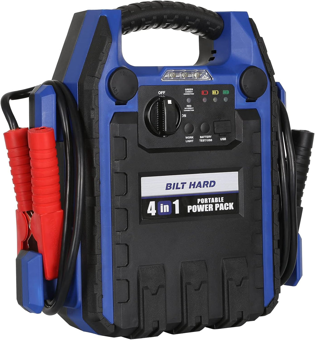 900 Peak/400 Instant Amps Portable Power Station Jump Starter with Air Compressor B419
