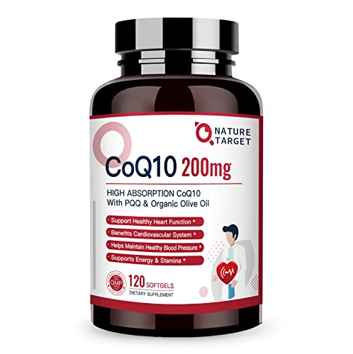 CoQ10 200mg Softgels with Organic Olive Oil, 120 Servings K180