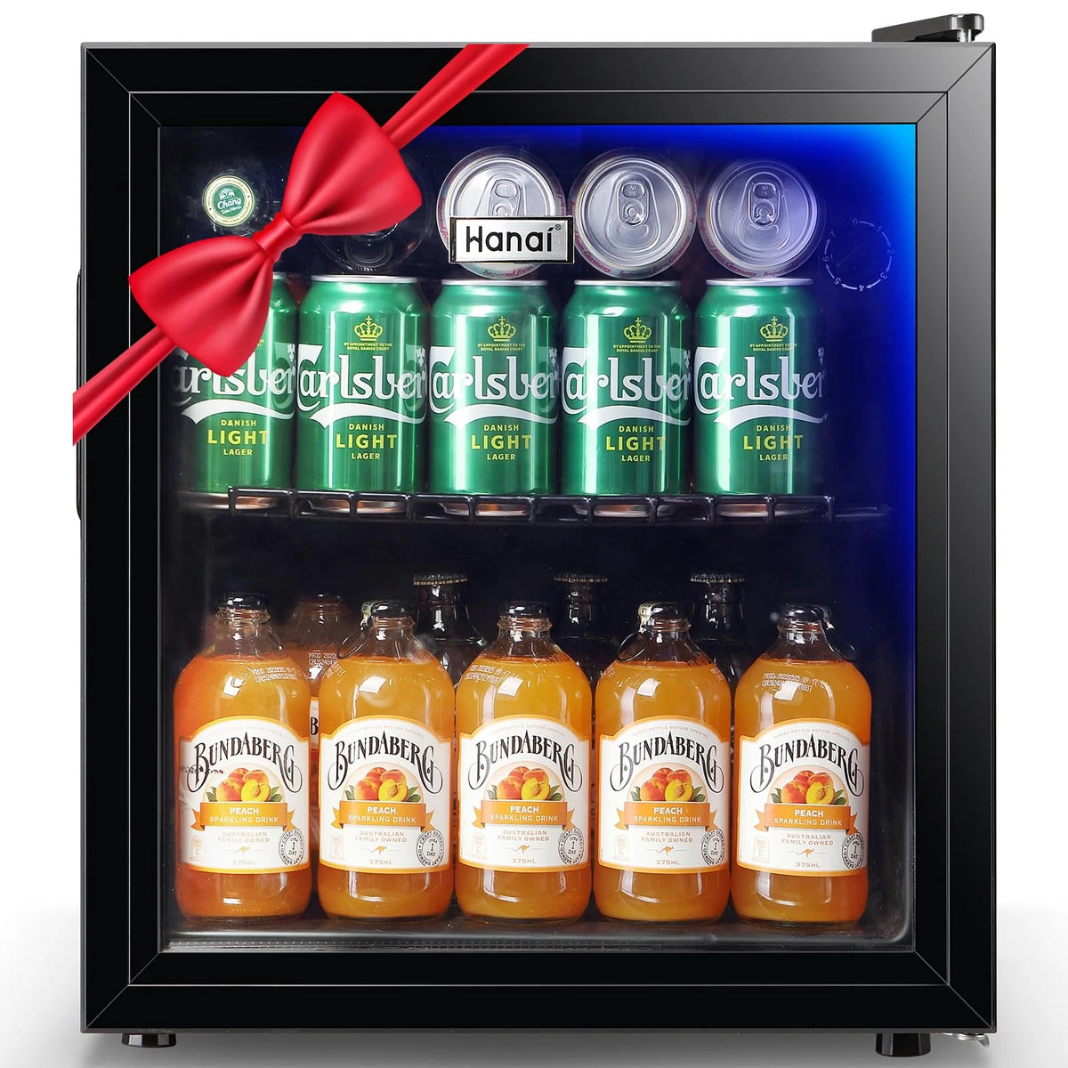 125 Can 3.5 Cu.ft Glass Door Beverage Cooler Refrigerator B5936