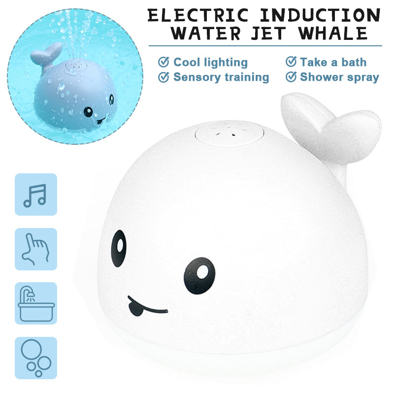 Baby Bath Toys Light up Whale Spray Sprinkler Bathtub Toy O9022