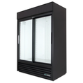 54" Two Section Glass Door Merchandiser, Black, 115v K12288