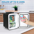 4L 6 Can Portable Cooler & Warmer Freon-Free Mini Fridge B545425