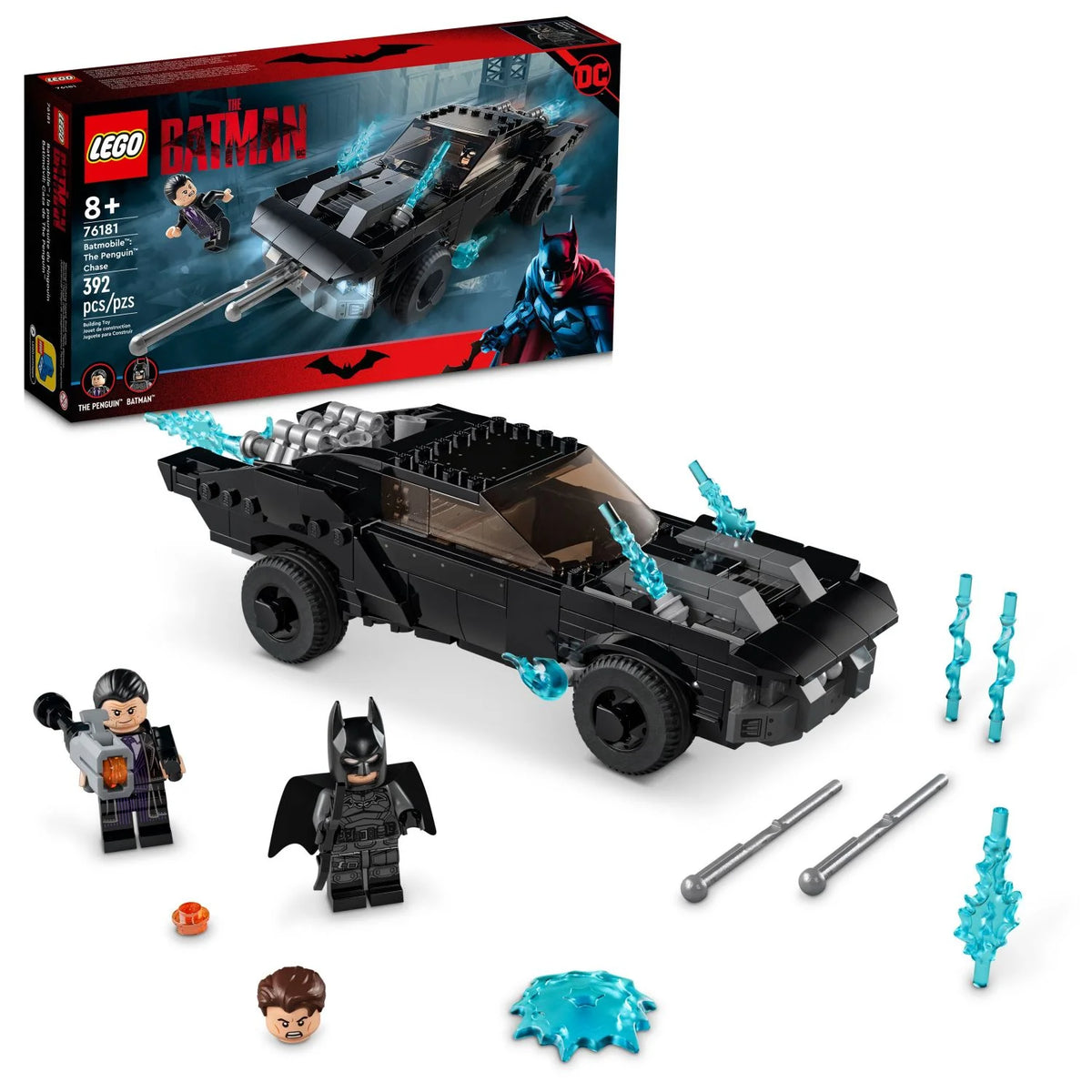 Batman Batmobile Car Toy with 2 Minifigures C933964