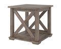 Contemporary Gray End Table I27617