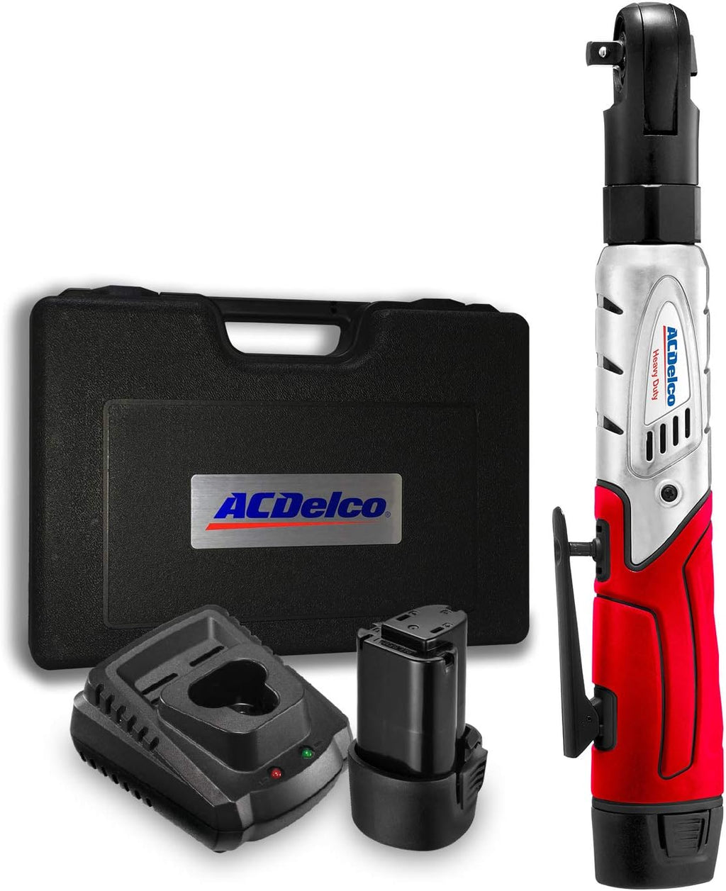 12V Cordless 3/8" Ratchet Wrench Tool Kit with 2 Batteries and Carrying Case C1816