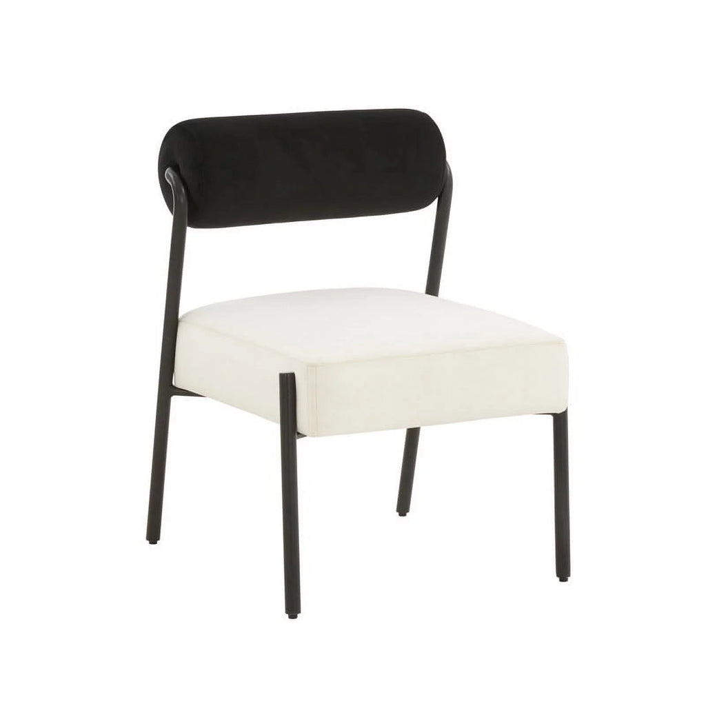 Cream Velvet Accent Chair M662