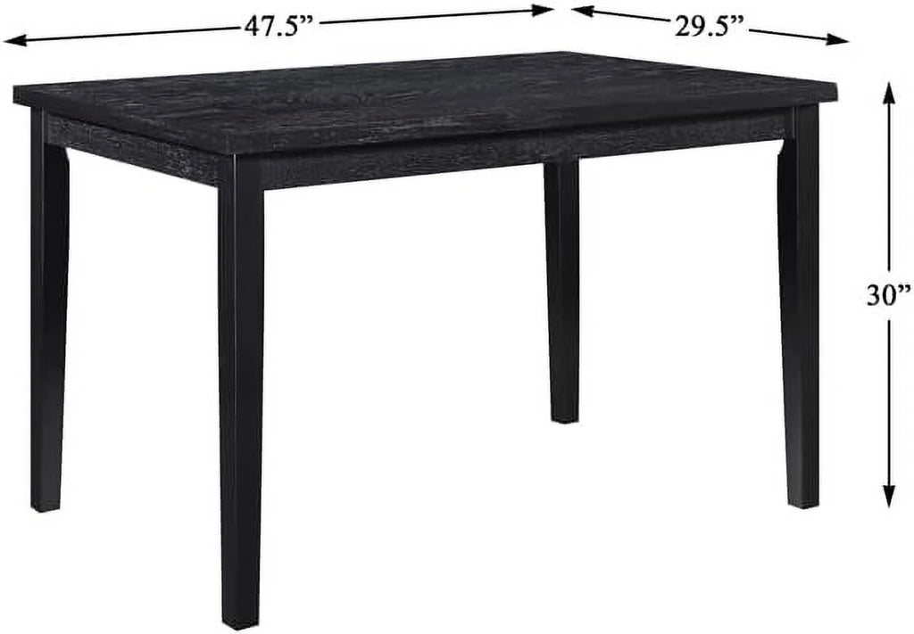 Black Wood Dining Room Table E654544
