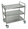 Large Stainless Steel Cart - 3 Shelves H17055