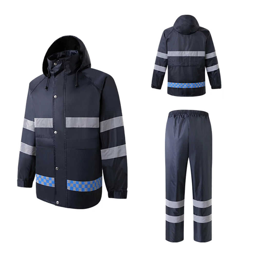 High Visibility Reflective Waterproof Raincoat L682