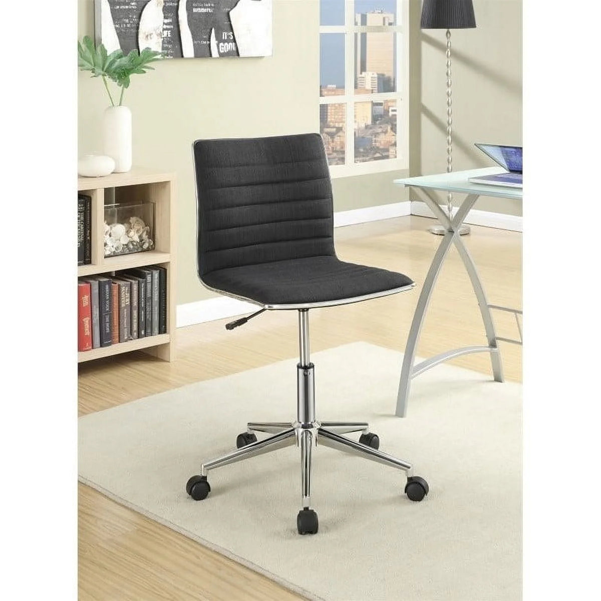 2 Piece L Shaped Desk and Office Chair Set V411267