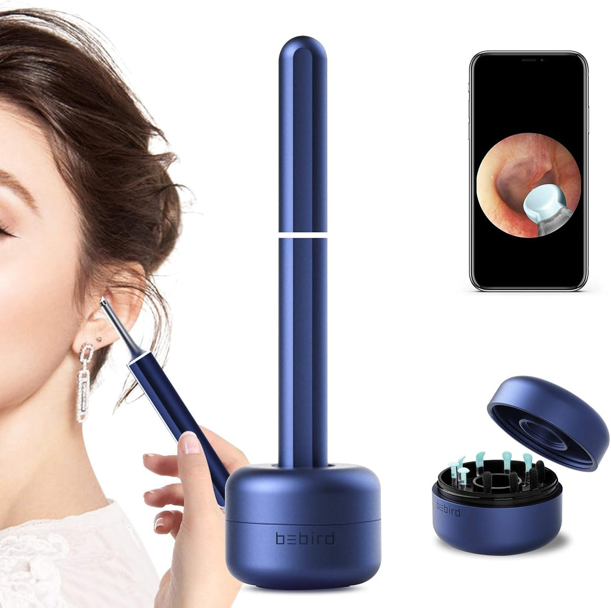 Ear Cleaner Earwax Remover Otoscope 1080P Ear Camera I853186
