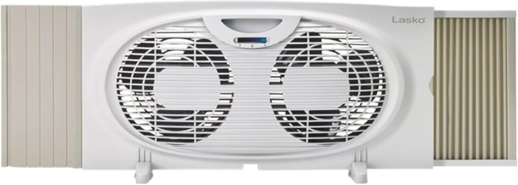White Twin Window Fan R12741