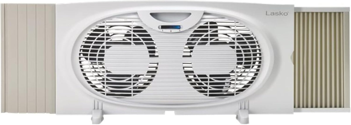 White Twin Window Fan R12741