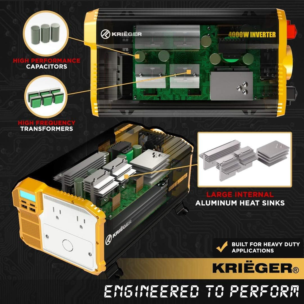 3000 Watts 12V to 110V Modified Sine Wave Power Inverter R115807
